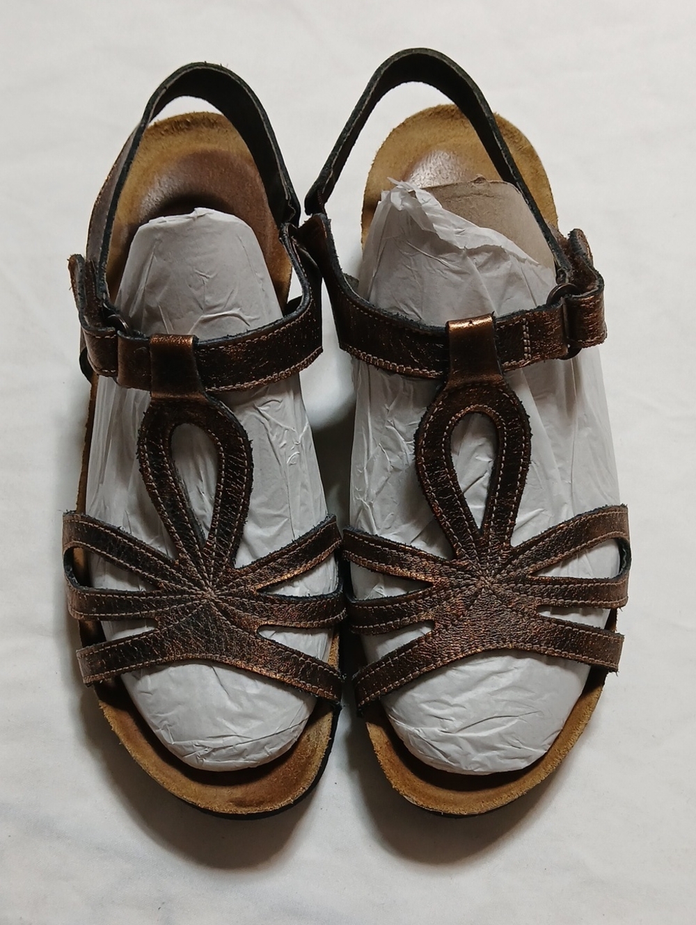 Naot Women's Dark Brown Strappy Leather Sandals Size 38
